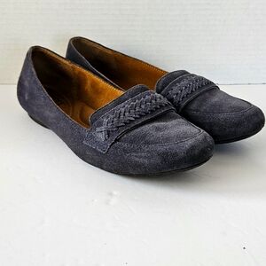 Born Women's Alikia Ocean blue suede loafer‎ flats size 7